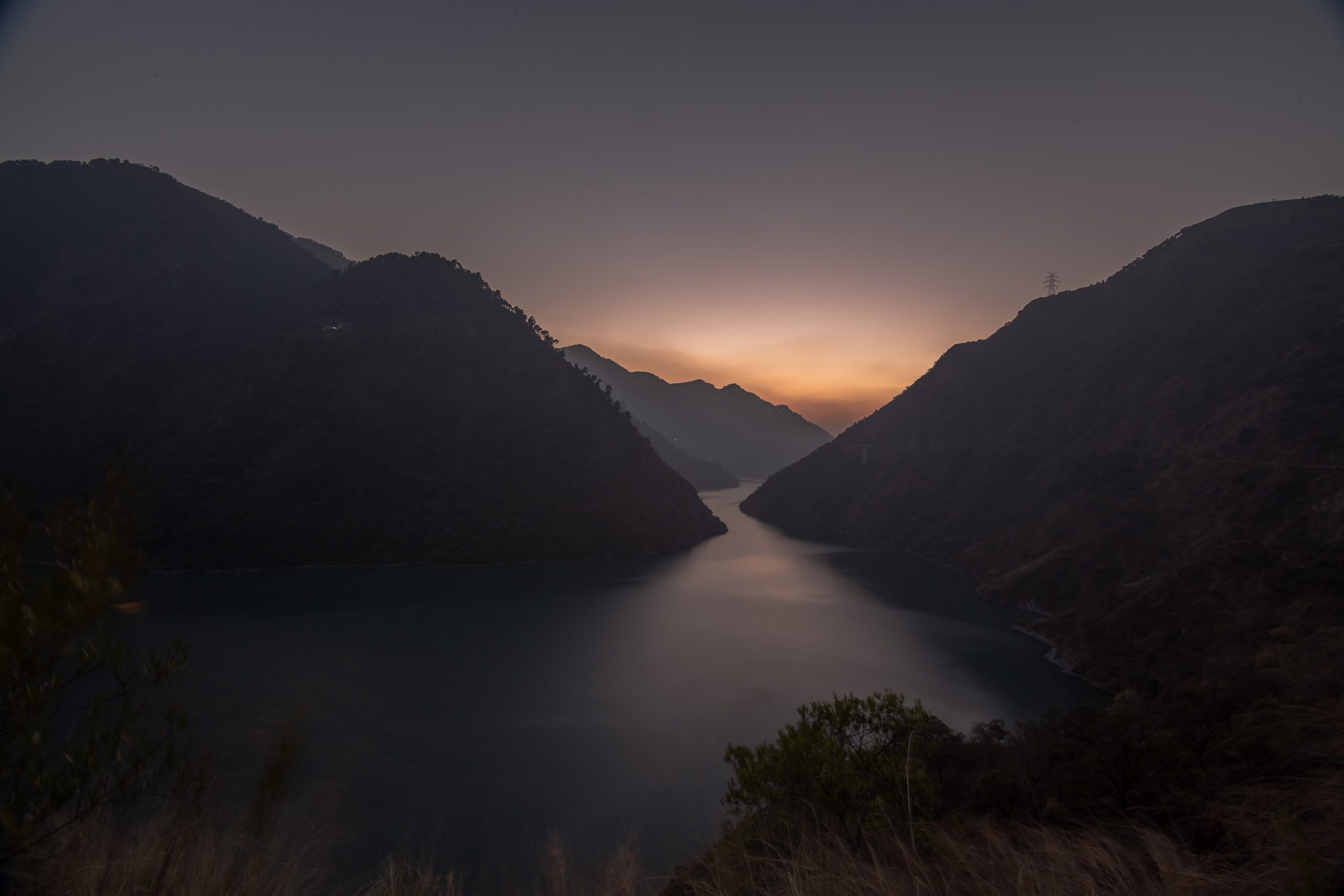 Mountains by the lake