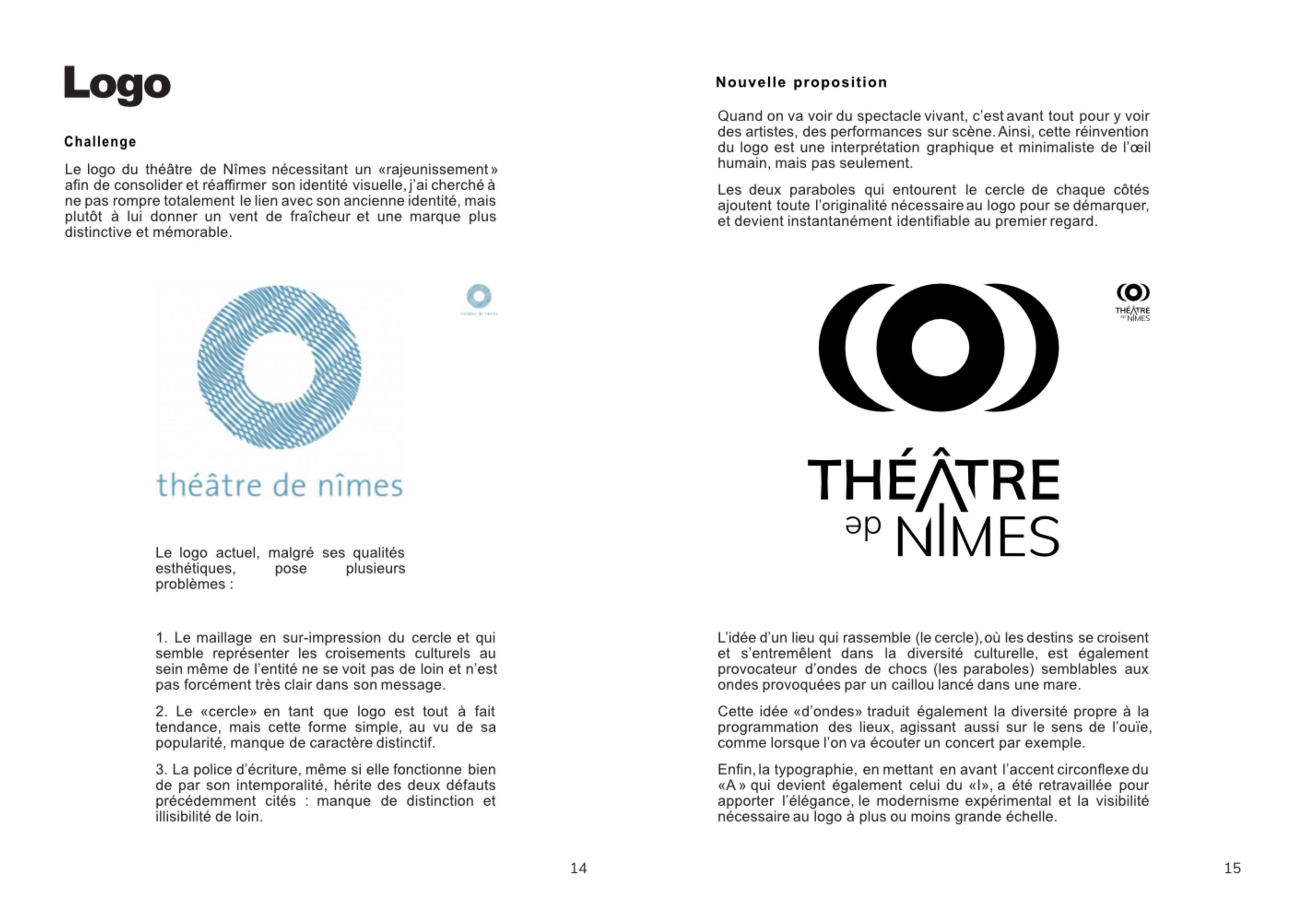 Théâtre de Nîmes Logo redesign